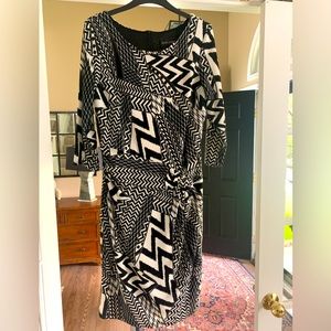 Frank Lyman Design Black/White Ladies Dress - Size 12